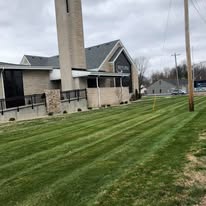 Striped lawn
